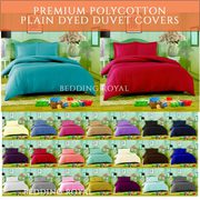 Plain Dyed Polycotton Duvet Cover Sale